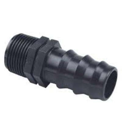 Raccord male  3/4 cannele pvc d20