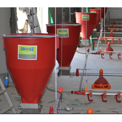 TRÉMIE PLASTIQUE COMPLÈTE 100L