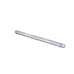 RÉGLETTE NUE EN ABS POUR TUBE LED 1200MM, CLIP INOX