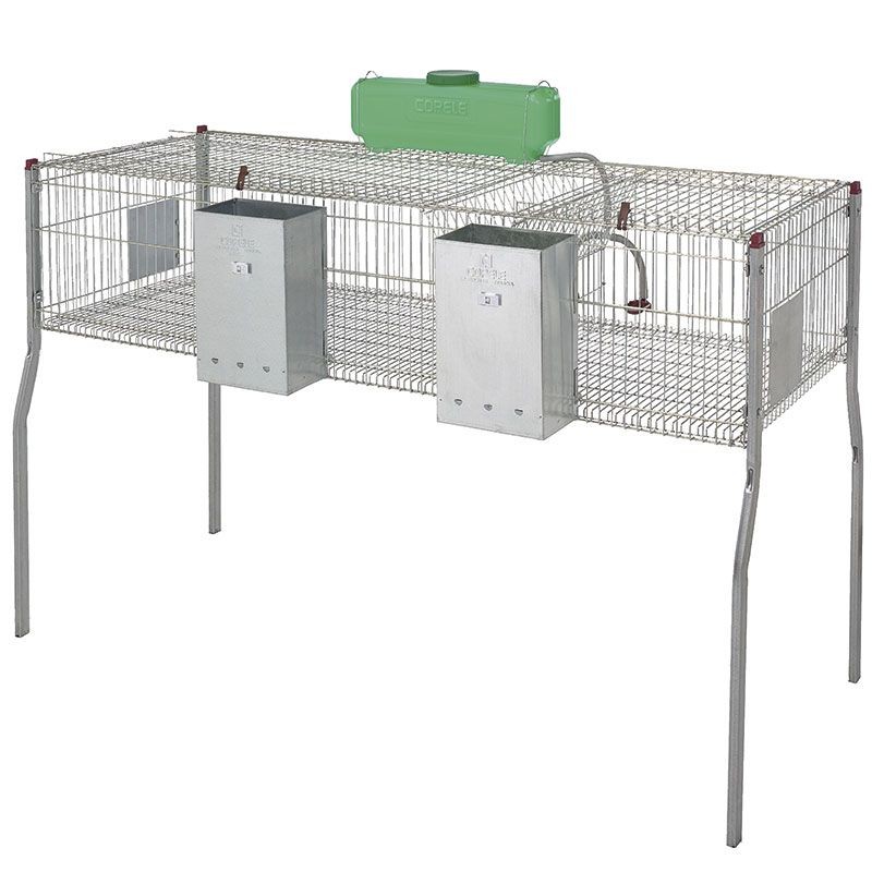 CAGE À LAPINS MODÈLE PENTA 3 (2 SECTIONS) 157X63X98