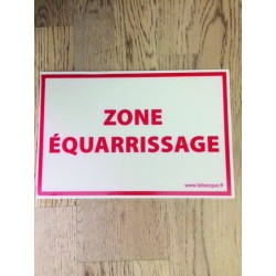 PANNEAU ZONE D'EQUARRISSAGE 20X30