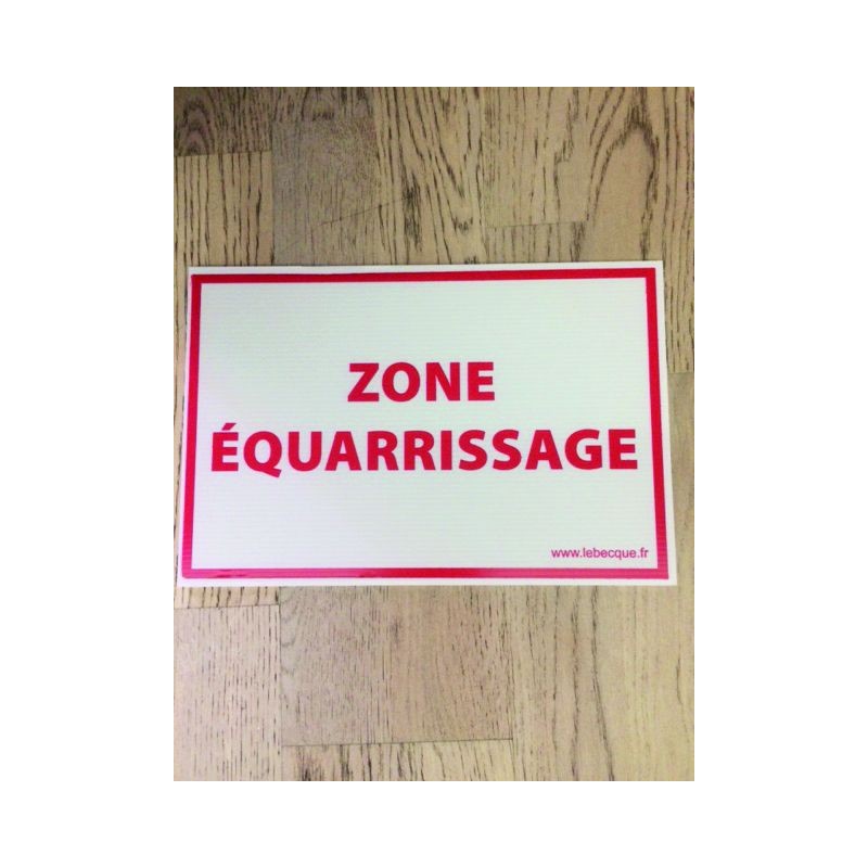 PANNEAU ZONE D'EQUARRISSAGE 20X30