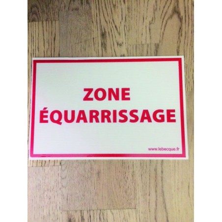 PANNEAU ZONE D'EQUARRISSAGE 20X30