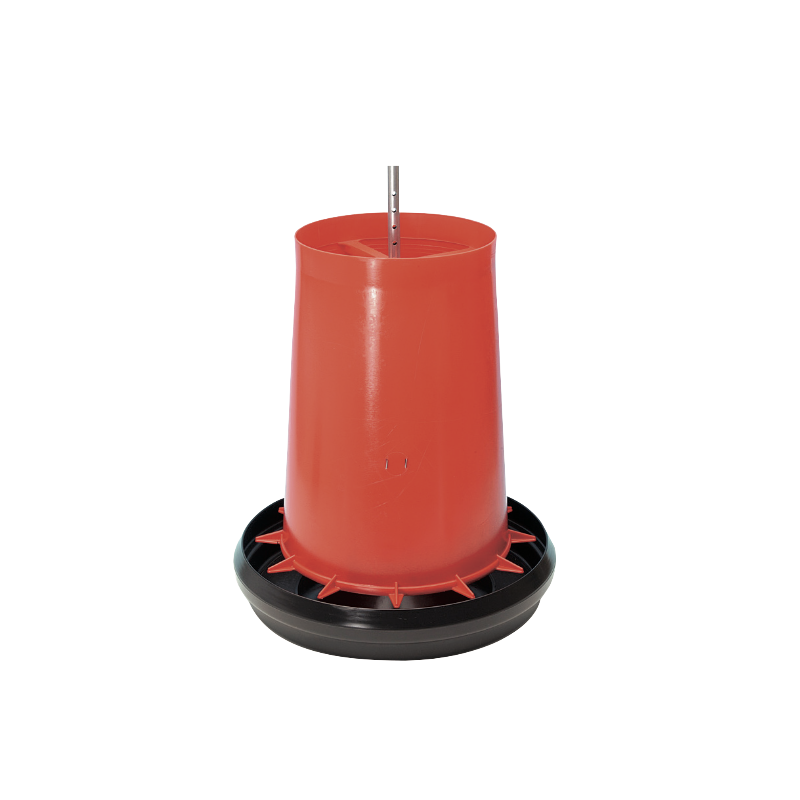 MANGEOIRE TREMIE EN PLASTIQUE AVEC GRILLE ANTI- GASPILLAGE MOULEE