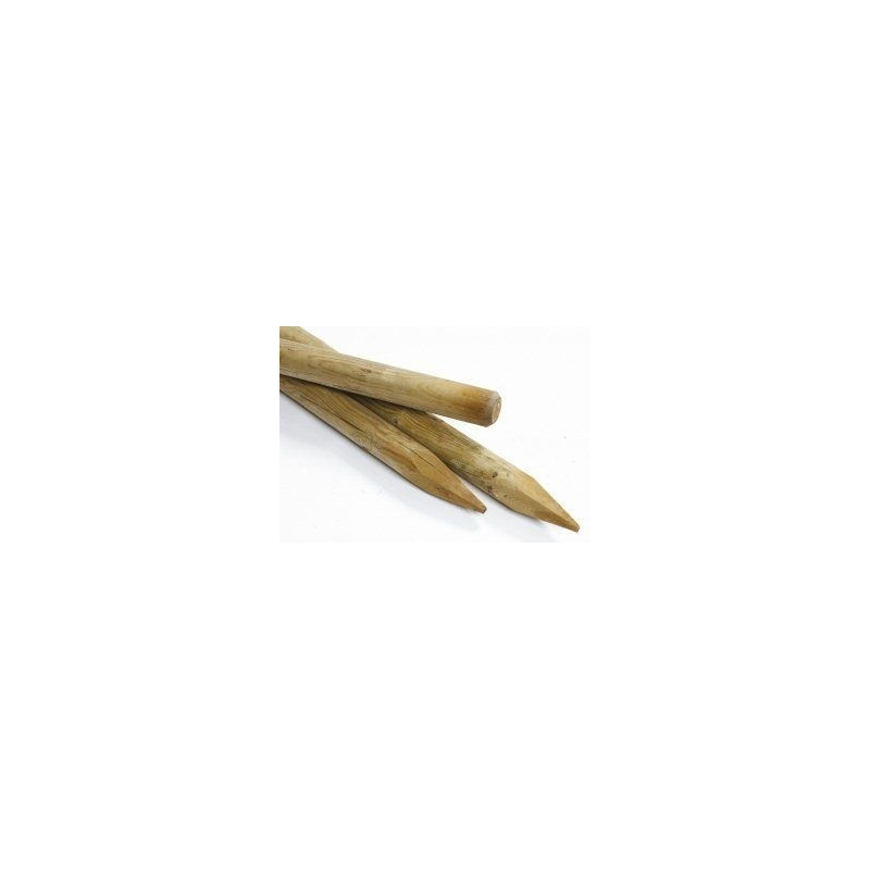 PIQUET FRAISÉ EN PIN CLASSE4, LONG 2M, DIAM.95MM