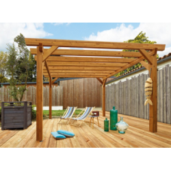 PERGOLA BOIS INDÉPENDANTE ALBIZIA
