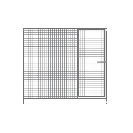 PANNEAU DE CHENIL, GRILLE À MAILLES SOUDÉES BASIC 1MXHT1,50M