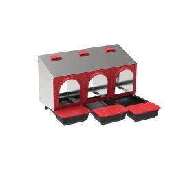 PONDOIR PLATINUM AVEC CUVETTE PLASTIQUE 3 COMPARTIMENTS